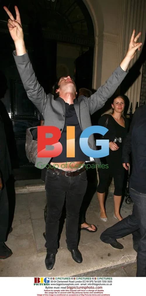 Noel Gallagher at U2 afterparty
