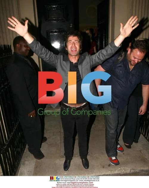 Noel Gallagher at U2 afterparty in London