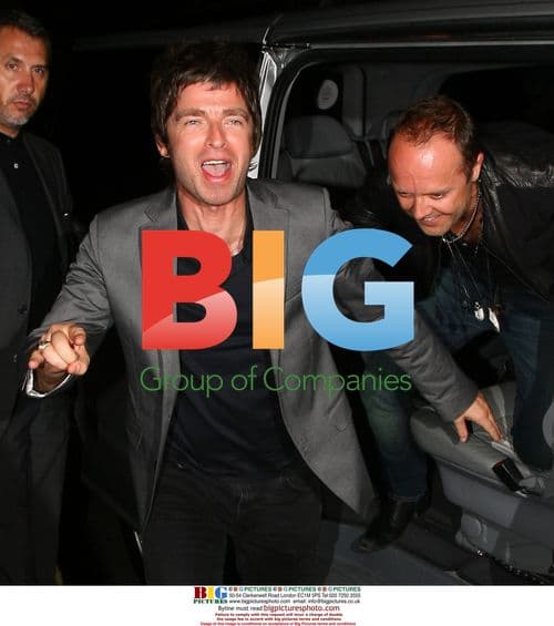 Noel Gallagher and Lars Ulrich at U2 Afterparty