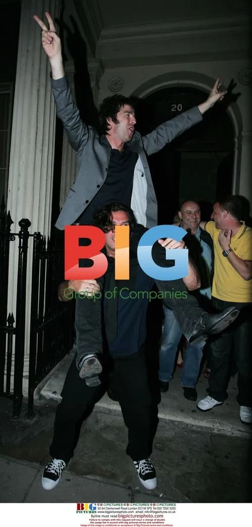 Noel Gallagher at U2 afterparty in London