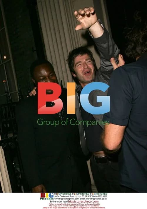 Noel Gallagher at U2 afterparty in London