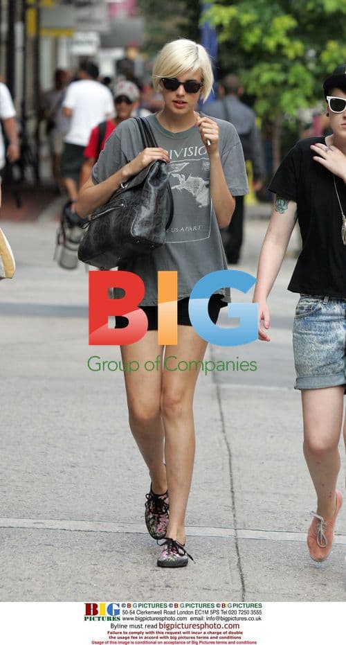 Agyness Deyn Shopping in Soho, NYC