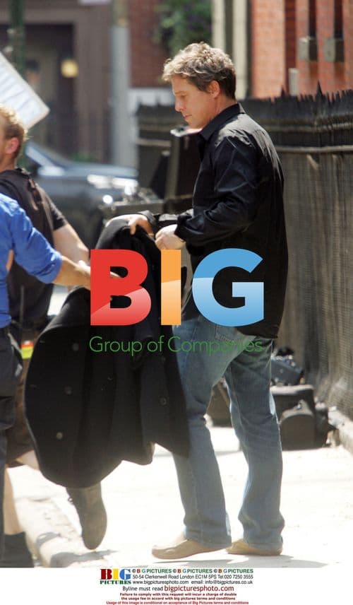 Hugh Grant arriving for NYC photoshoot