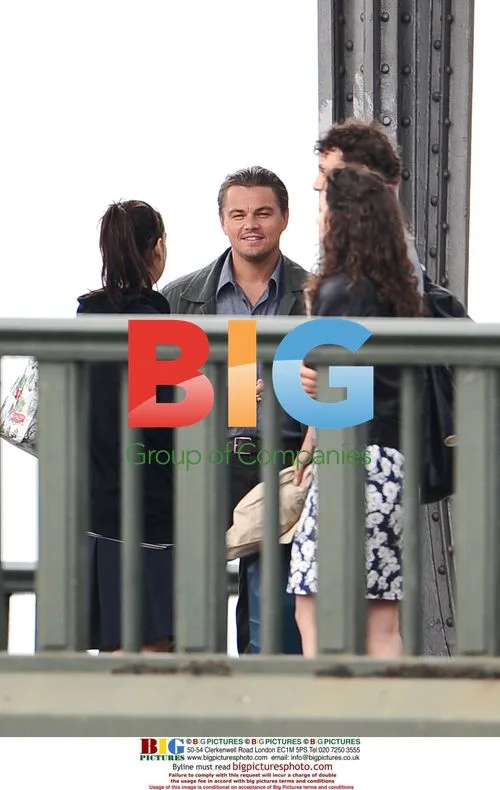 Leonardo DiCaprio on set of "Inception"
