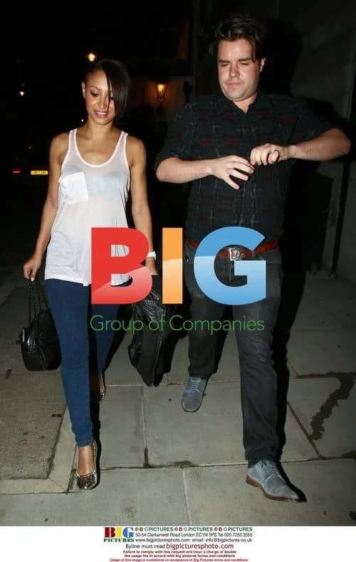 Sugababe Amelle Berrabah's Night Out in Mayfair