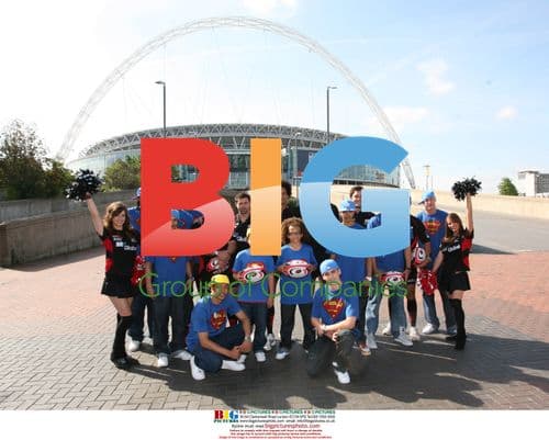 Photocall for rugby match at Wembley Stadium