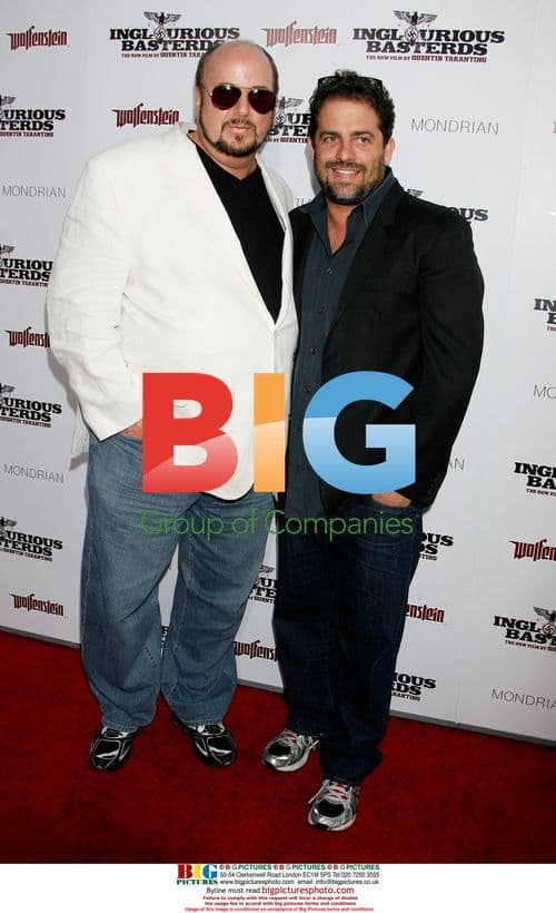 Brett Ratner and James Toback at Inglorious Basterds premiere