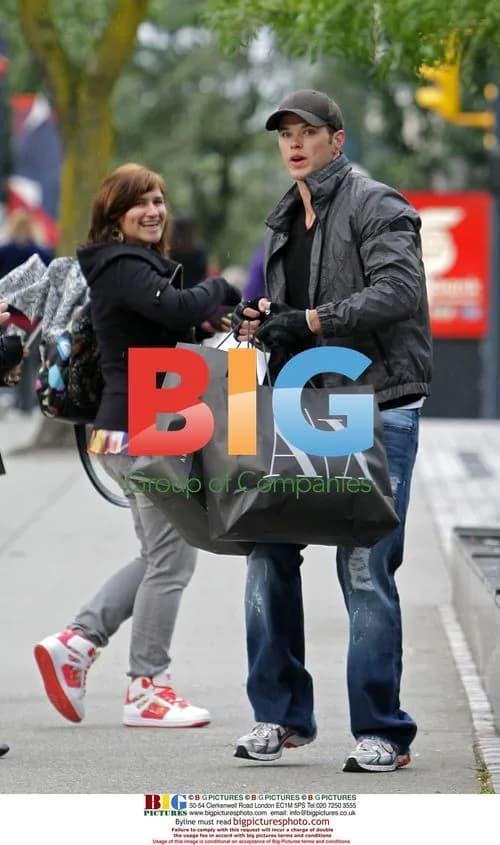 Kellan Lutz Shops at Armani Exchange in Vancouver
