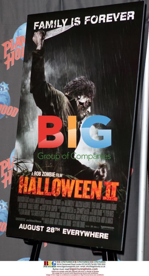 Halloween II Poster Promo at Planet Hollywood