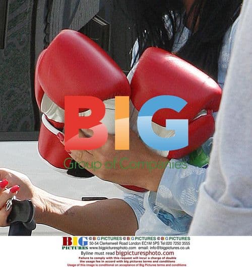 Katie Price leaves stables, stops at gas station in Brighton