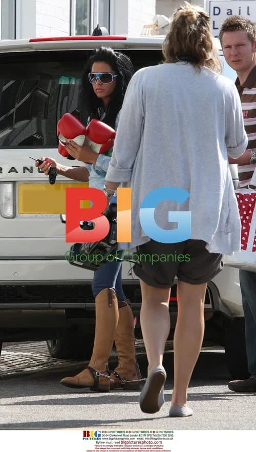 Katie Price Leaves Stables, Stops at Petrol Station
