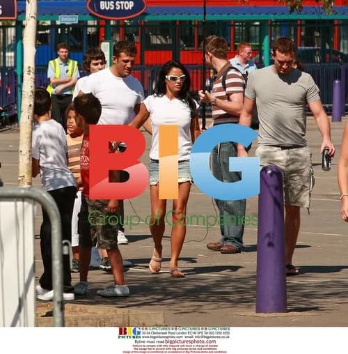 Katie Price and Alex Reid at Thorpe Park