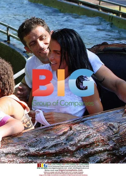 Katie Price and Alex Reid at Thorpe Park