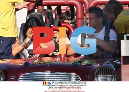 Katie Price and Alex Reid at Thorpe Park