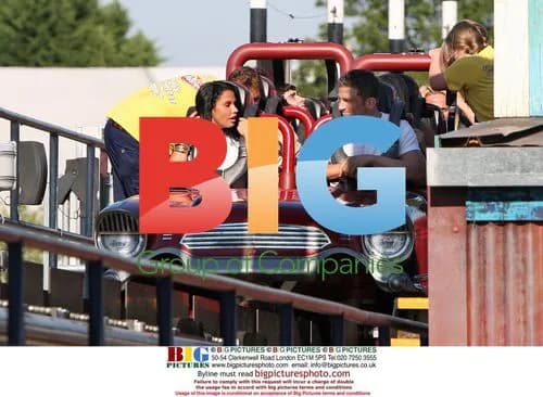 Katie Price and Alex Reid at Thorpe Park