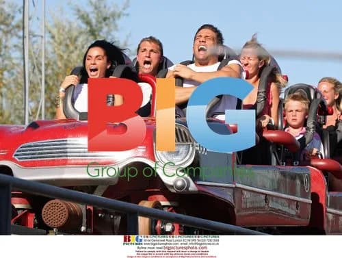 Katie Price and Alex Reid at Thorpe Park