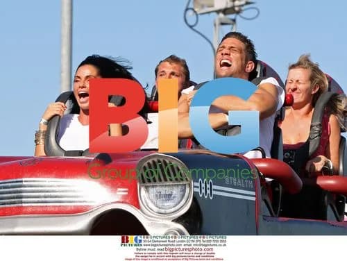 Katie Price and Alex Reid at Thorpe Park