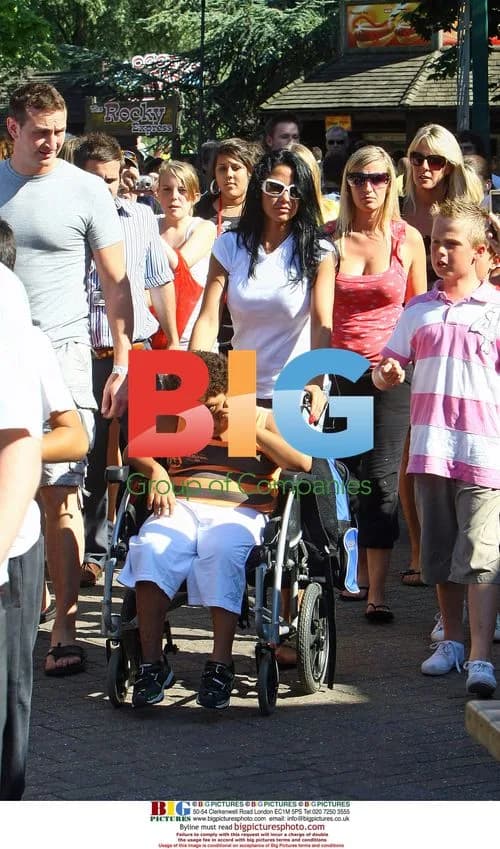 Katie Price and Alex Reid at Thorpe Park