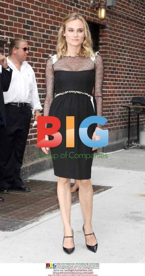 Diane Kruger arrives at 'Late Show'