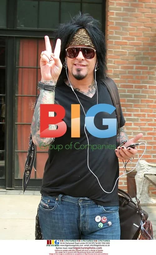 Nikki Sixx Leaving Hotel in NY