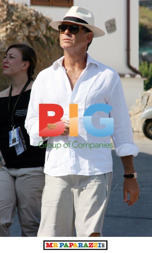 Pierce Brosnan enjoys weekend break in Ravello, Italy