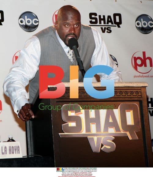 Shaquille O'Neal and Oscar De La Hoya press conference