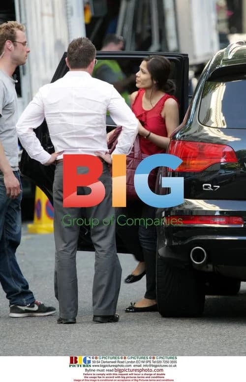 Freida Pinto on West London filmset