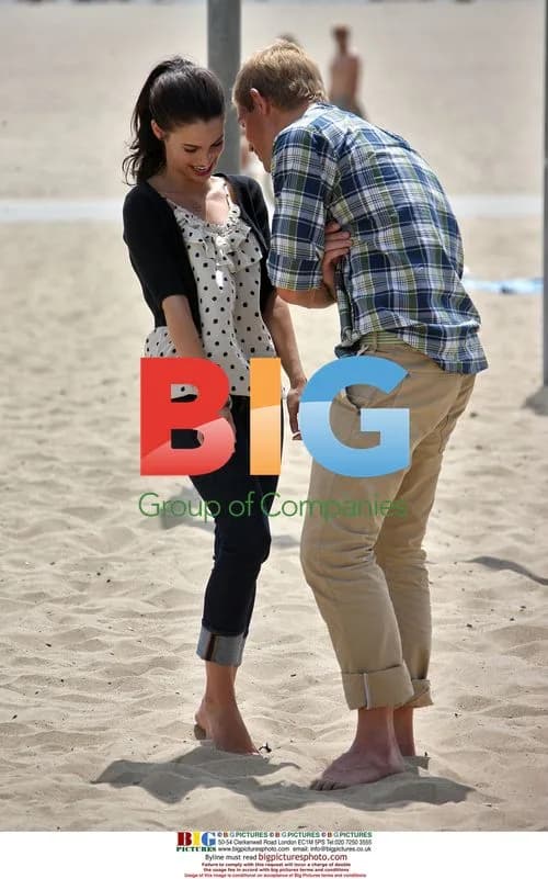 Jessica Lowndes films 90210 beach scene