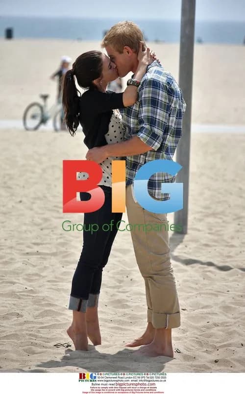 Jessica Lowndes filming 90210 beach scene