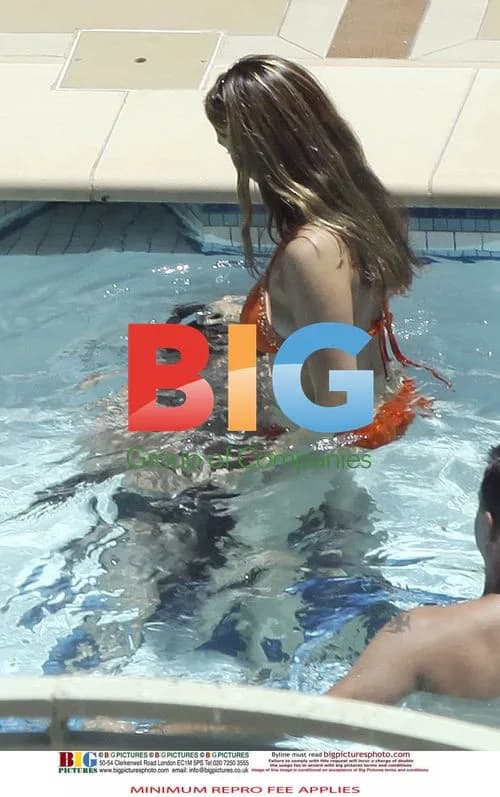 Kelly Brook and Danny Cipriani at pool