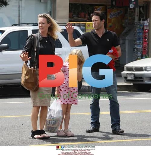 Stephen Moyer and family in Santa Monica