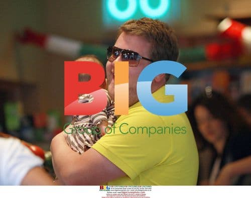 James Corden Bumps Into Friend With Baby In London