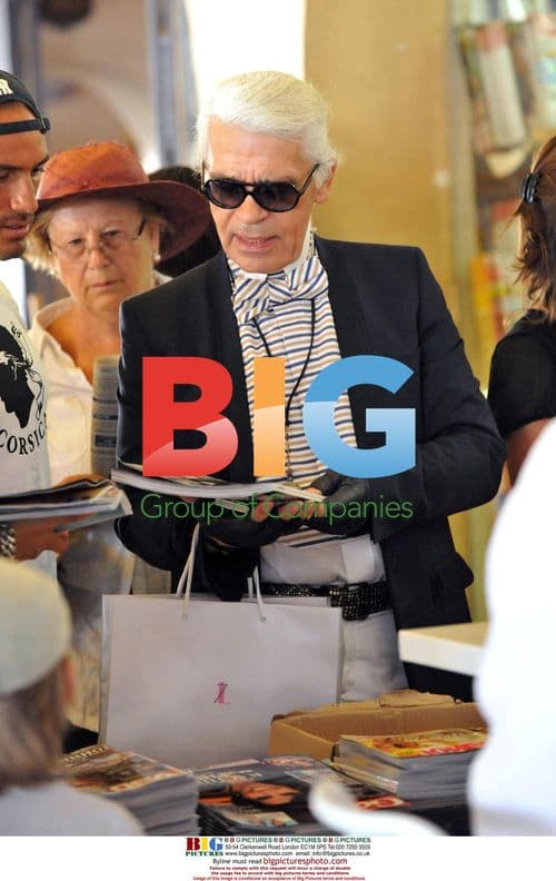 Karl Lagerfeld in Saint Tropez