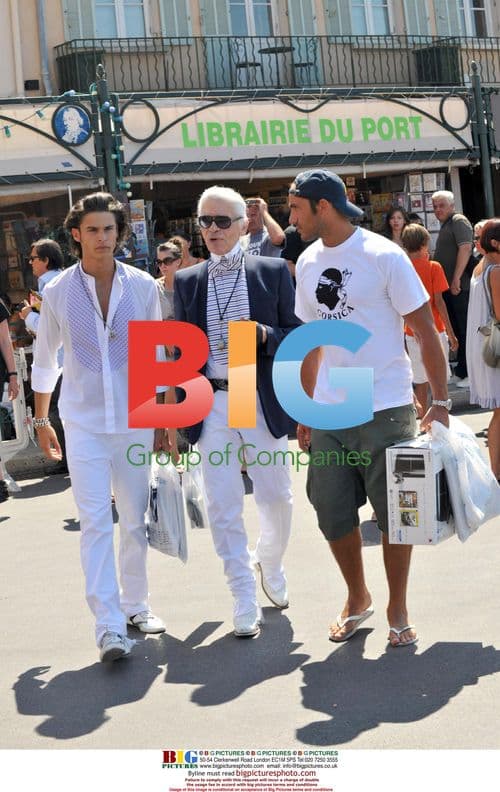 Karl Lagerfeld in Saint Tropez