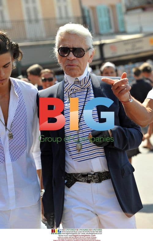 Karl Lagerfeld in Saint Tropez
