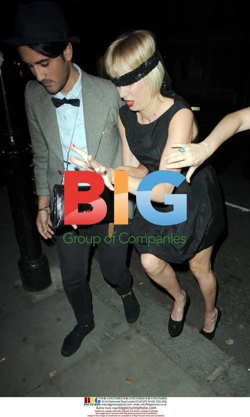 Kimberly Stewart Arrives Blindfolded for Birthday