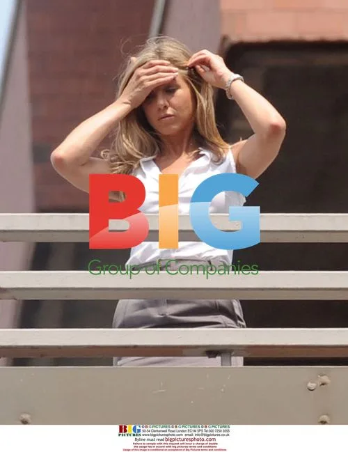 Jennifer Aniston on 'The Bounty' Set