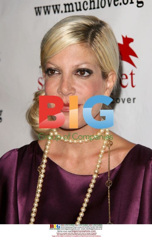 Tori Spelling at Much Love Animal Rescue fundraiser