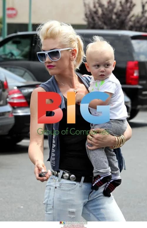 Gwen Stefani and son Zuma grocery shopping