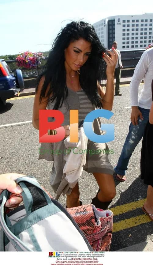 Katie Price and Alex Reid at Gatwick Airport