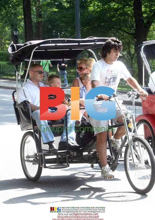 Britney Spears With Children in Central Park