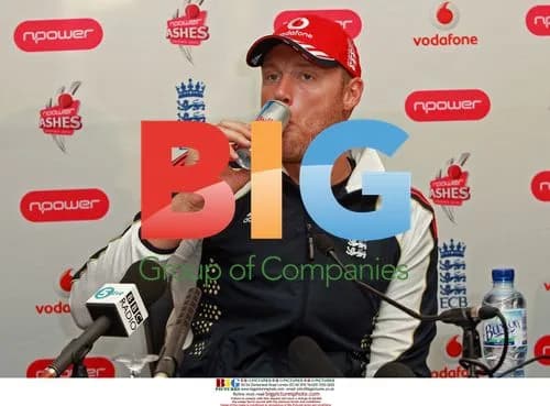 Freddie Flintoff at England press conference