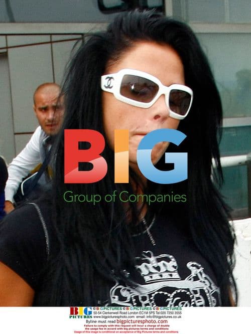 Katie Price and Alex Reid at Gatwick Airport