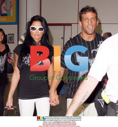 Katie Price and Alex Reid at Gatwick airport
