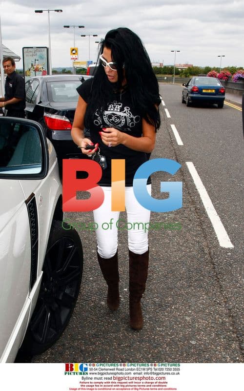 Katie Price and Alex Reid at Gatwick airport