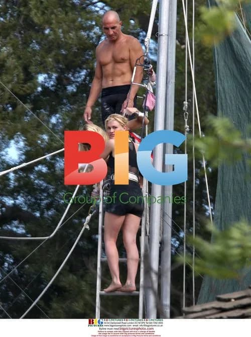 True Blood co-stars enjoy family trapeze time
