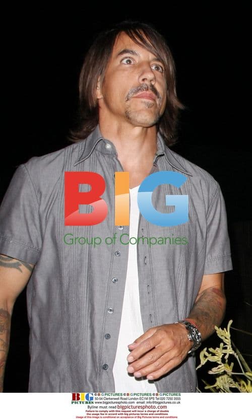 Anthony Kiedis leaving Nobu restaurant in Malibu