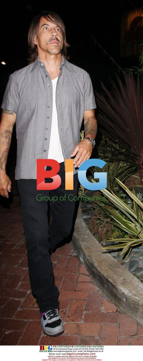 Anthony Kiedis leaves Nobu restaurant in Malibu