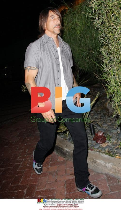 Anthony Kiedis leaves Nobu in Malibu