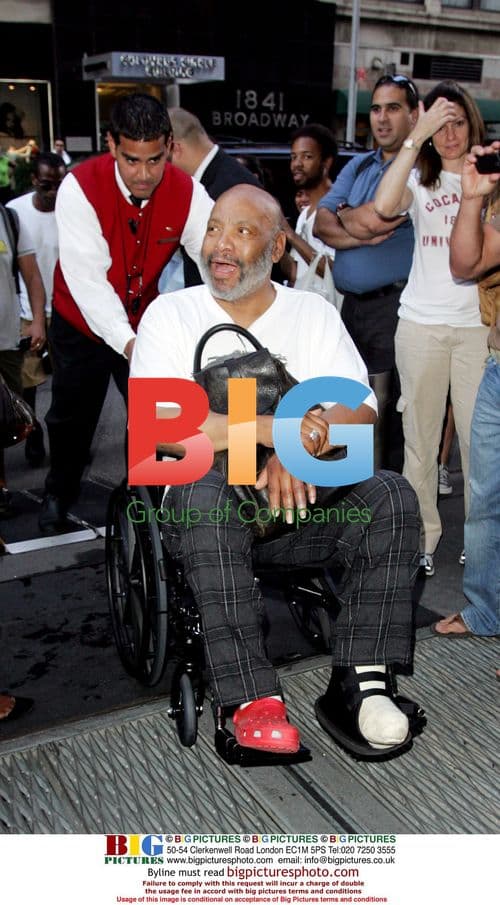 James Avery in wheelchair in NYC